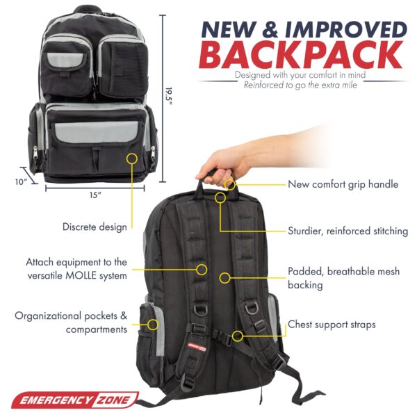 Urban Survival Bug-Out Bag - 4 Person | No Masks or Colored Box Included - Image 2
